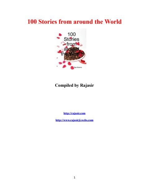 Cover of 100 Stories From Around the World