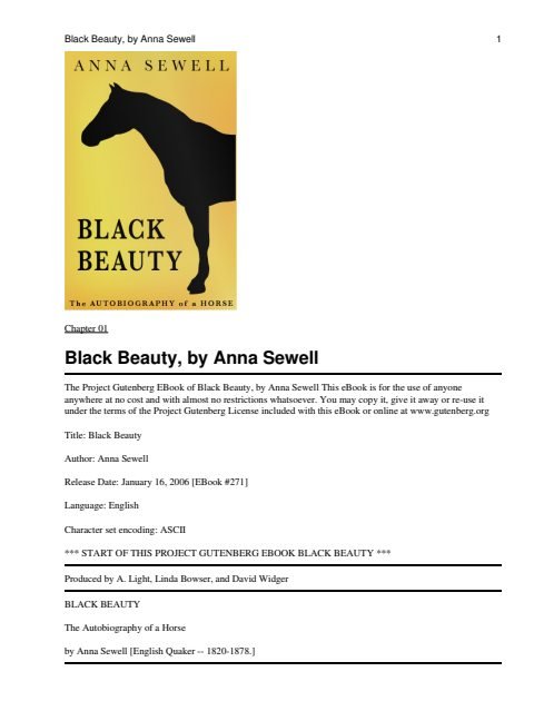 Cover of Black Beauty