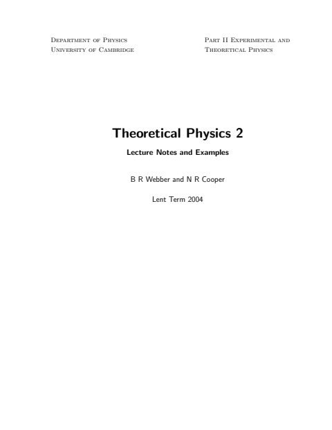 Cover of tp2.dvi