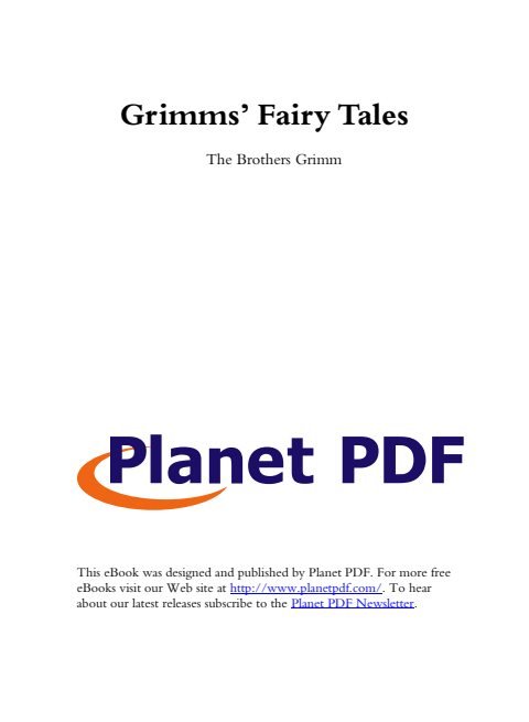 Cover of Grimms’ Fairy Tales
