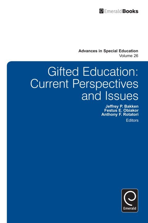 Cover of Gifted Education:Current Perspectives and Issues